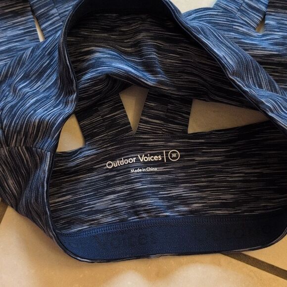 NWT Outdoor Voices FreeForm Bra Indigo Blue Size M - Picture 6 of 8